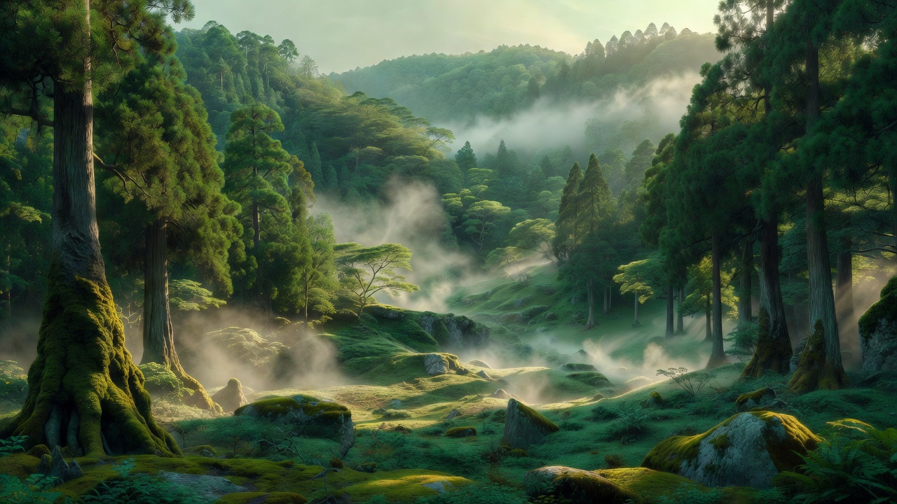 隠れた玉の谷、広大な風景